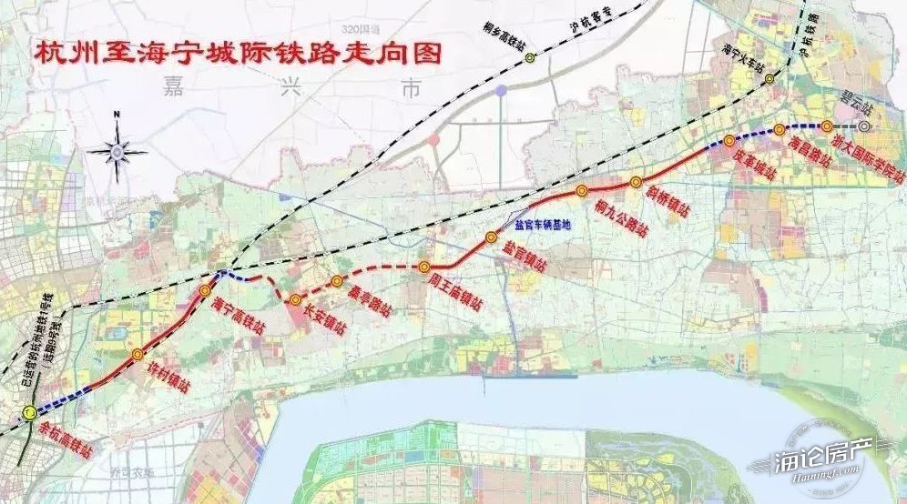 杭海城际铁路走向图